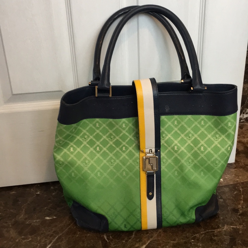 LAMB Shopper tote in bright green